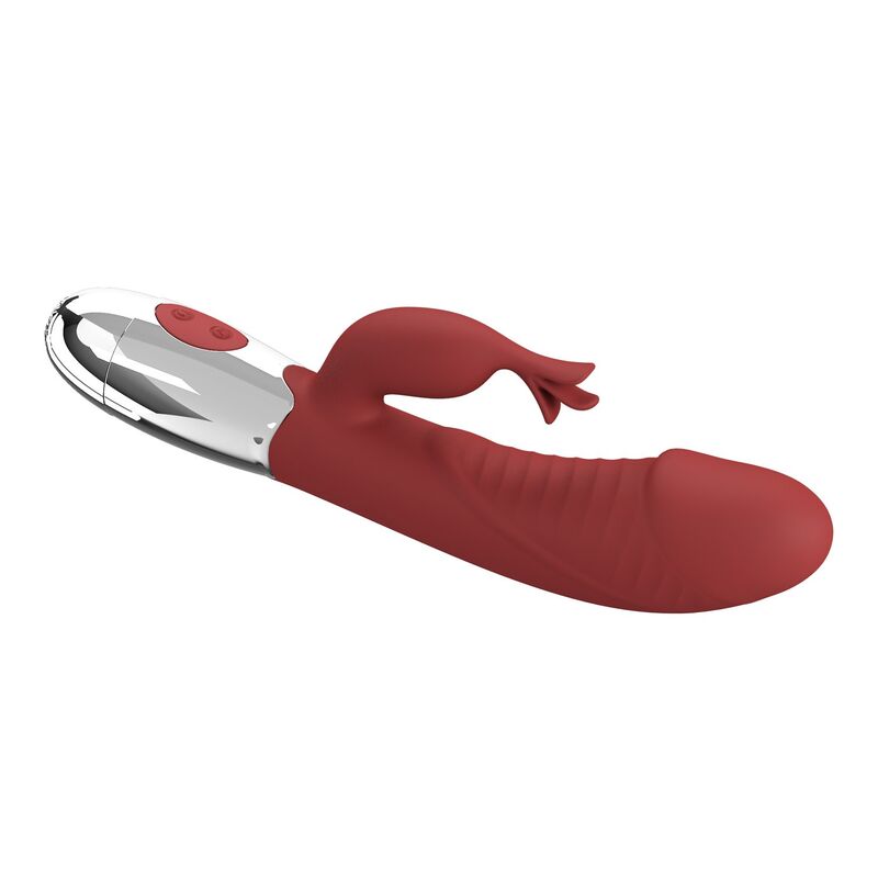 PRETTY LOVE - ROSEWOOD RABBIT VIBRATOR 30 FUNCTIONS USB RECHARGEABLE RED · Vibratoare (imaginea 3)