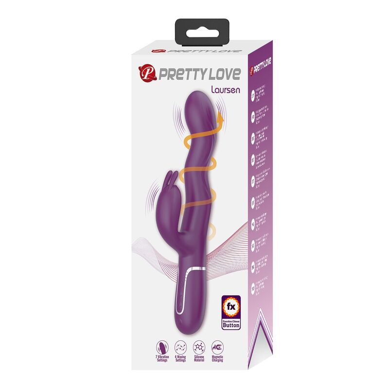 Pretty Love-Loursen Vibrator Rabbit cu Împingere Mov 4 PRETTY LOVE - LOURSEN RABBIT VIBRATOR WITH THRUSTING MOTION AND 7 VIBRATIONS USB RECHARGEABLE PURPLE · Vibratoare (imaginea 4)