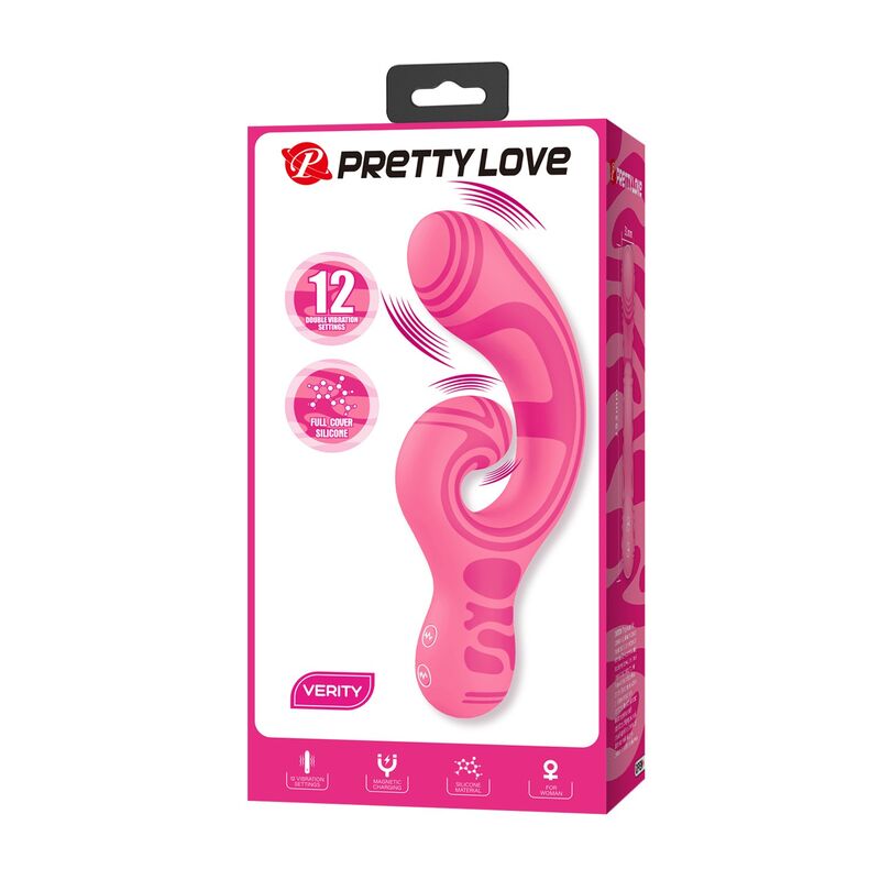PRETTY LOVE - VERITY USB RECHARGEABLE DOUBLE-ENDED MASSAGER · Vibratoare (imaginea 7)