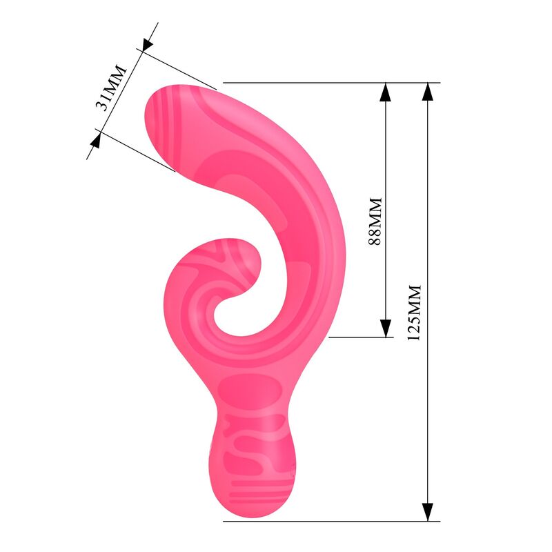 PRETTY LOVE - VERITY USB RECHARGEABLE DOUBLE-ENDED MASSAGER · Vibratoare (imaginea 9)