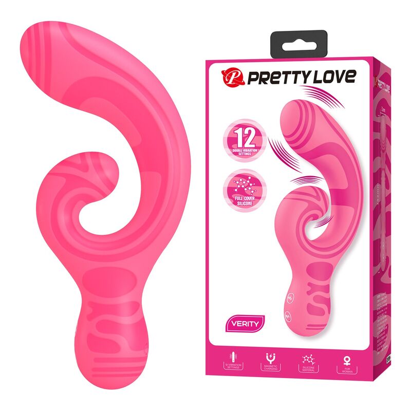 Pretty Love-Verity Masager Dublu Reîncărcabil Roz