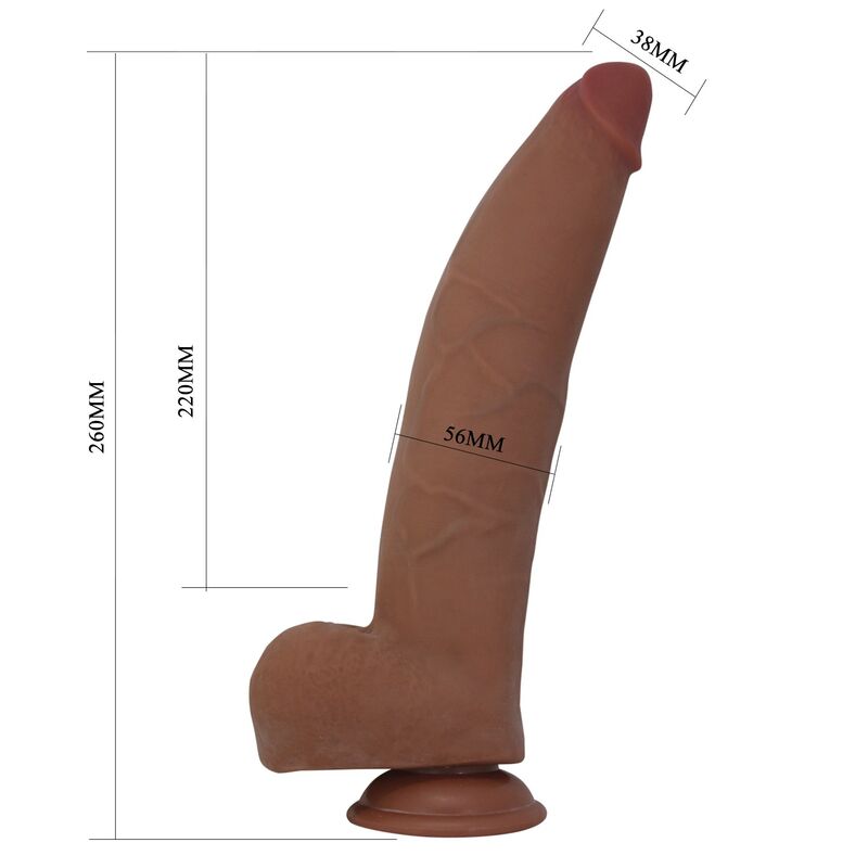 Pretty Love-Ulric Dildo Realist Flexibil 26 cm Maro 6 PRETTY LOVE - ULRIC REALISTIC FLEXIBLE DILDO 26 CM Ø 5.5 CM TPE BROWN · Dildo & Stimulatoare (imaginea 6)