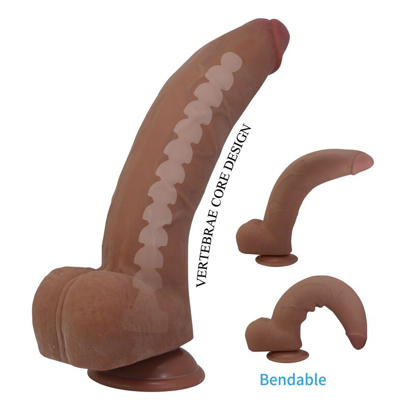 Pretty Love-Ulric Dildo Realist Flexibil 26 cm Maro 8 PRETTY LOVE - ULRIC REALISTIC FLEXIBLE DILDO 26 CM Ø 5.5 CM TPE BROWN · Dildo & Stimulatoare (imaginea 8)