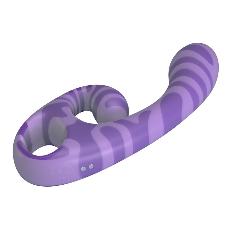 Pretty Love-Summer Vibrator Dublu cu Mâner 19 cm Mov 4 PRETTY LOVE - SUMMER DOUBLE-ENDED VIBRATOR WITH HANDLE 19 CM Ø 3.5 CM PURPLE · Vibratoare (imaginea 4)