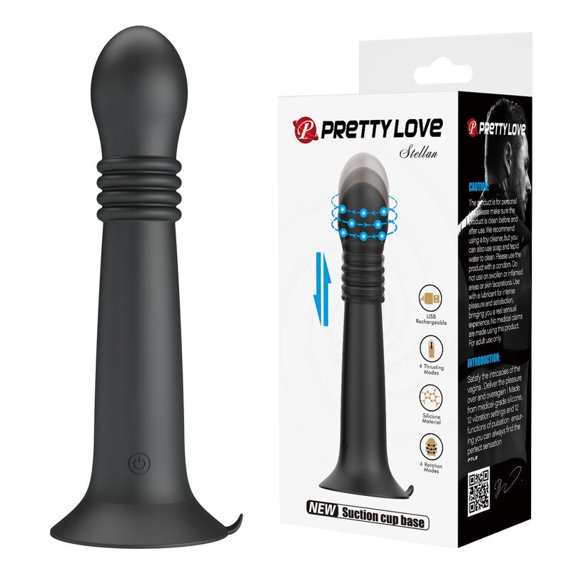 PRETTY LOVE - STELLA USB RECHARGEABLE ROTATING AND THRUSTING MASSAGER · Vibratoare