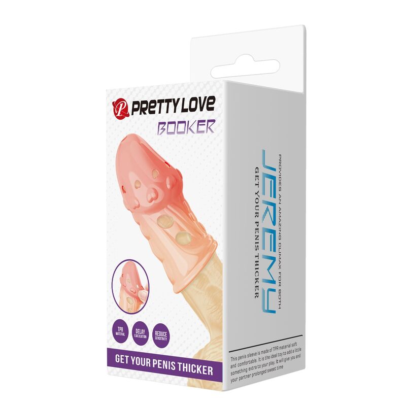 Pretty Love-Socker Manșon Texturat pentru Penis Natural 7 PRETTY LOVE - SOCKER TEXTURED PENIS SLEEVE NATURAL · Inele & Mansoane Penis (imaginea 7)