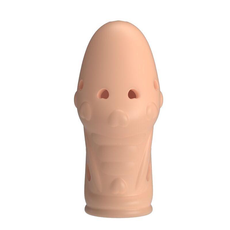 Pretty Love-Socker Manșon Texturat pentru Penis Natural 3 PRETTY LOVE - SOCKER TEXTURED PENIS SLEEVE NATURAL · Inele & Mansoane Penis (imaginea 3)