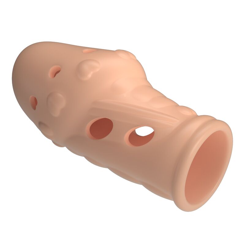 Pretty Love-Socker Manșon Texturat pentru Penis Natural 4 PRETTY LOVE - SOCKER TEXTURED PENIS SLEEVE NATURAL · Inele & Mansoane Penis (imaginea 4)