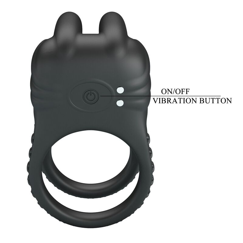 Pretty Love-Sini Inel Vibrator pentru Penis 10 Funcții Negru 3 PRETTY LOVE - SINI RECHARGEABLE VIBRATING COCK RING 10 FUNCTIONS BLACK · Inele & Mansoane Penis (imaginea 3)