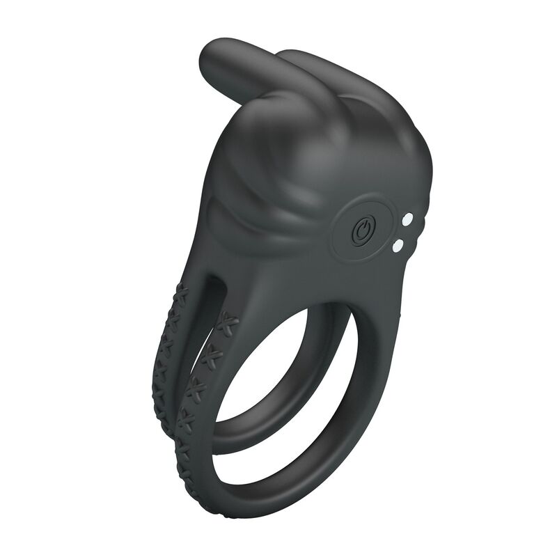 PRETTY LOVE - SINI RECHARGEABLE VIBRATING COCK RING 10 FUNCTIONS BLACK · Inele & Mansoane Penis