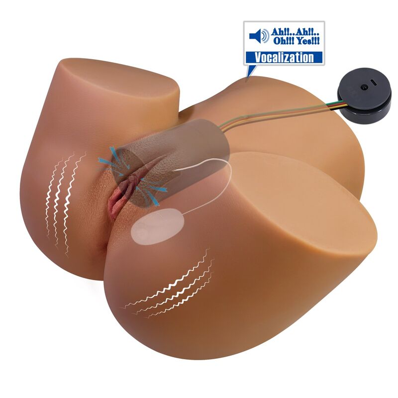Crazy Bull-Tors Feminin Realist Masturbator cu Vibrații 3 CRAZY BULL - REALISTIC FEMALE TORSO MASTURBATOR DUAL ENTRY WITH VIBRATION AND SUCTION NATURAL COLOR · Masturbatoare (imaginea 3)