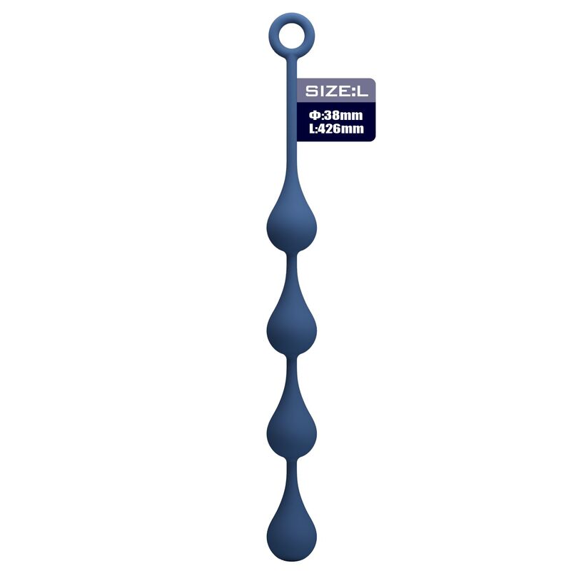 MR PLAY - BLUE SILICONE ANAL BEADS SIZE L 42.6 CM · Jucarii Anale (imaginea 7)