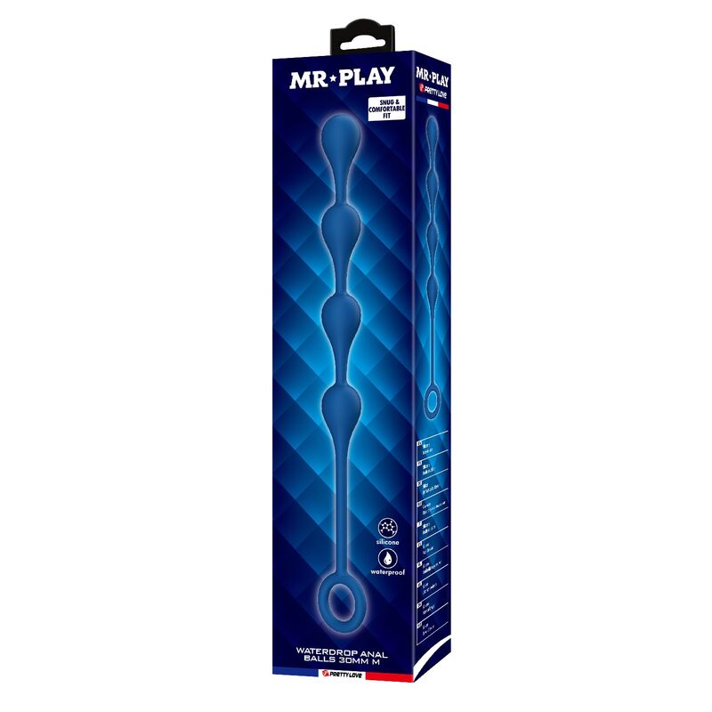 Mr Play-Bile Anale din Silicon Albastru Mărimea M 33 cm 3 MR PLAY - BLUE SILICONE ANAL BEADS SIZE M 33 CM · Jucarii Anale (imaginea 3)