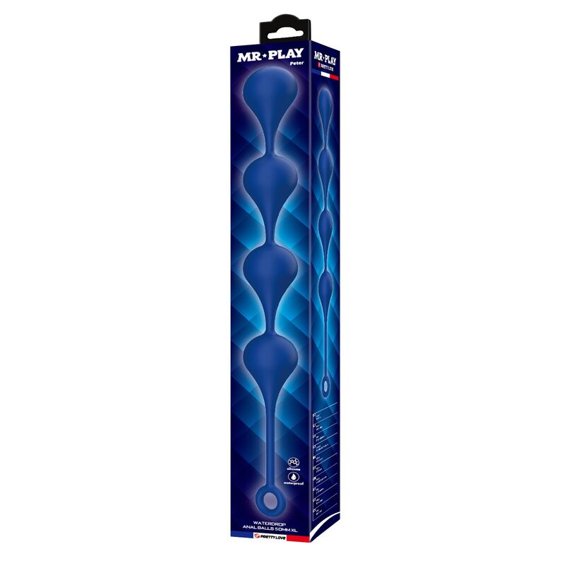 Mr Play-Bile Anale din Silicon Albastru Mărimea XL 52,5 cm 3 MR PLAY - BLUE SILICONE ANAL BEADS SIZE XL 52.5 CM · Jucarii Anale (imaginea 3)