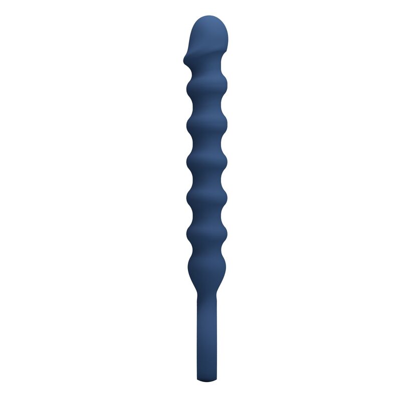 MR PLAY - BLUE SILICONE ANAL BEADS & ANAL PLUG -Ø- 3,4 CM - 28.5 CM · Jucarii Anale (imaginea 8)