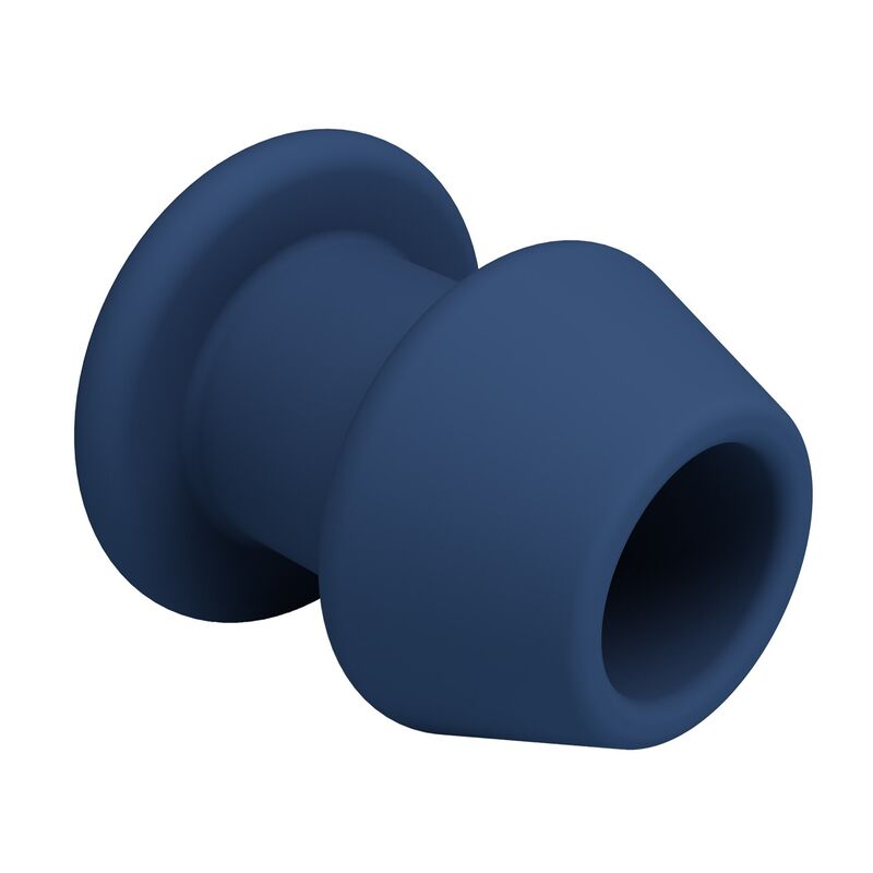 MR PLAY - JACK BLUE SILICONE HOLLOW ANAL PLUG SIZE M · Jucarii Anale (imaginea 3)
