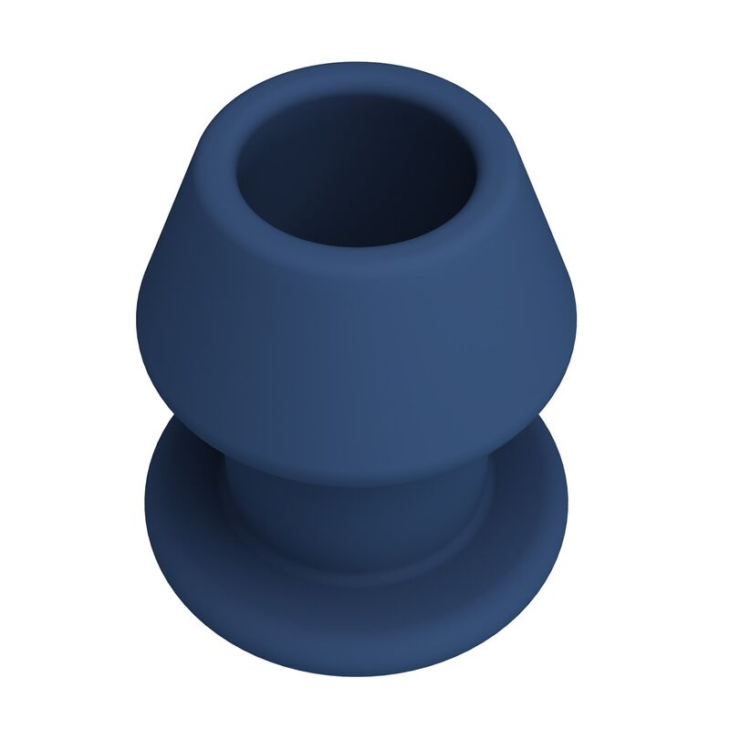 MR PLAY - JACK BLUE SILICONE HOLLOW ANAL PLUG SIZE M · Jucarii Anale (imaginea 2)