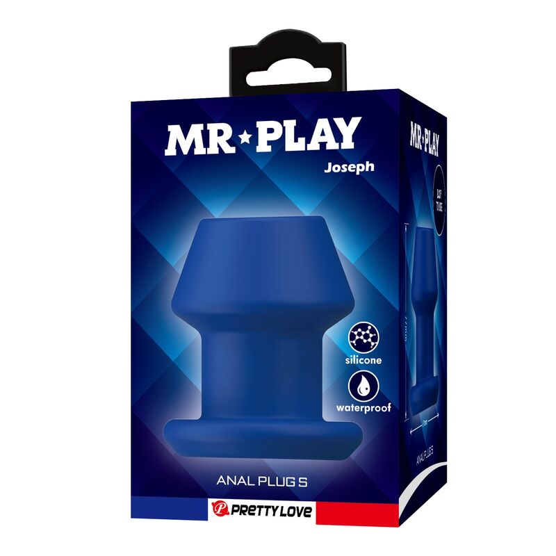 Mr Play-Jack Dop Anal Gol din Silicon Albastru Mărimea S 2 MR PLAY - JACK BLUE SILICONE HOLLOW ANAL PLUG SIZE S · Jucarii Anale (imaginea 2)
