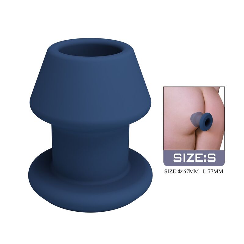Mr Play-Jack Dop Anal Gol din Silicon Albastru Mărimea S 6 MR PLAY - JACK BLUE SILICONE HOLLOW ANAL PLUG SIZE S · Jucarii Anale (imaginea 6)