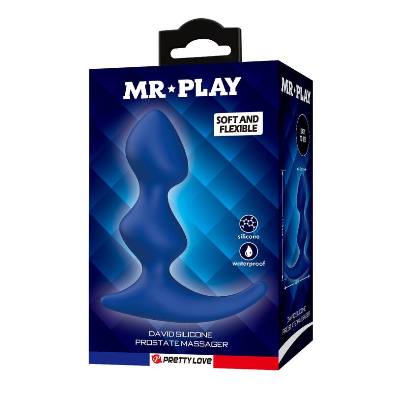 Mr Play-Dop Anal Ergonomic din Silicon Albastru 5 MR PLAY - ERGONOMIC BLUE ANAL PLUG · Jucarii Anale (imaginea 5)