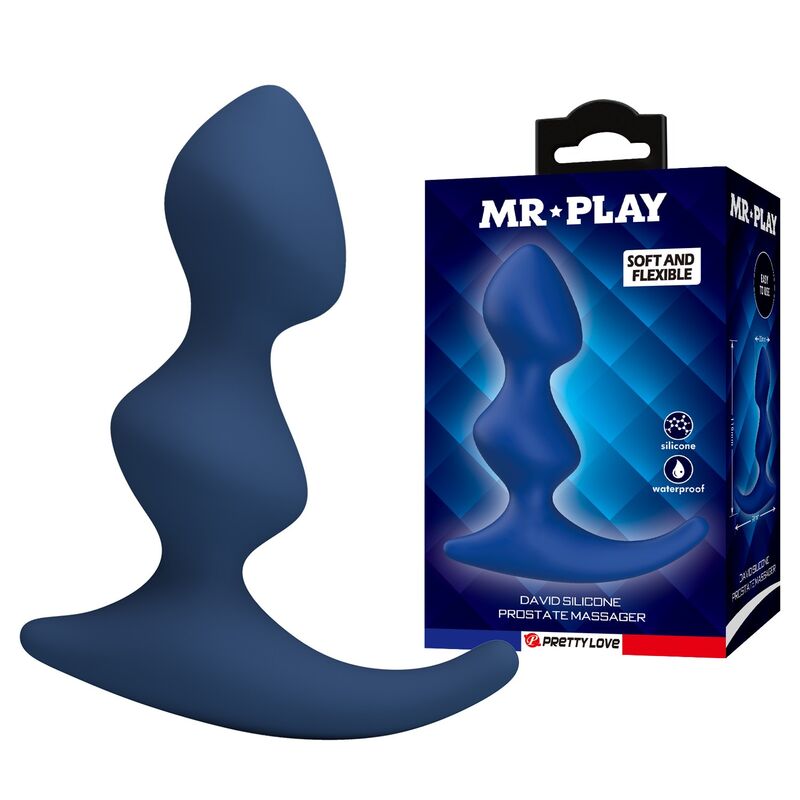 Mr Play-Dop Anal Ergonomic din Silicon Albastru 2 MR PLAY - ERGONOMIC BLUE ANAL PLUG · Jucarii Anale (imaginea 2)