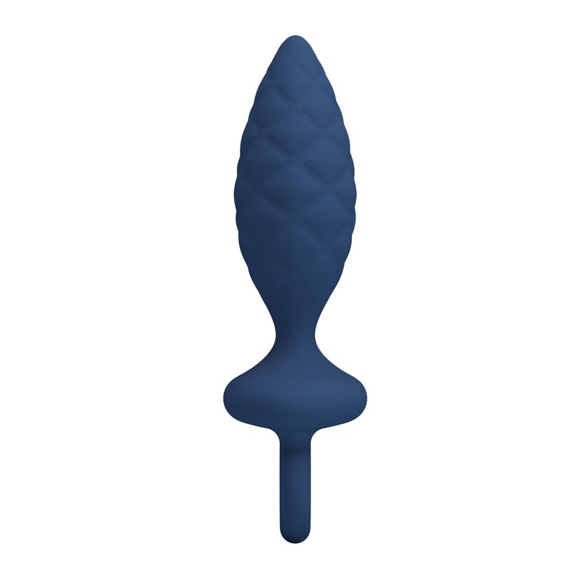 MR PLAY - TEXTURED ANAL PLUG WITH RING BLUE L · Jucarii Anale (imaginea 8)