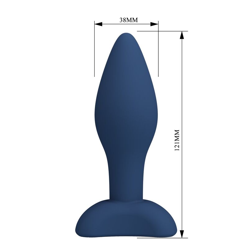MR PLAY - TAPERED SILICONE ANAL PLUG BLUE L · Jucarii Anale (imaginea 5)