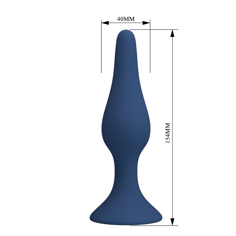 MR PLAY - TAPERED SILICONE ANAL PLUG BLUE XL · Jucarii Anale (imaginea 7)