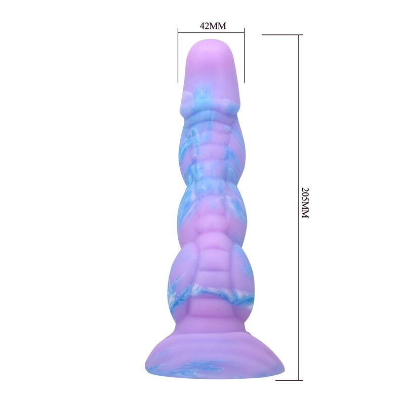 POWER MONSTERS - ALIEN FANTASY SILICONE DILDO 20.5 CM Ø 4.8 CM · Dildo & Stimulatoare (imaginea 6)