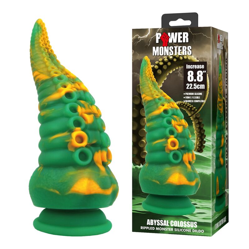 Power Monsters-Abyssal Colossus Dildo Fantasy 22,5 cm 7 POWER MONSTERS - ABYSSAL COLOSSUS BICOLOR FANTASY SILICONE DILDO 22.5 CM Ø 6 CM · Dildo & Stimulatoare (imaginea 7)