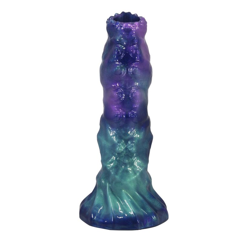 POWER MONSTERS - DUSKWALKER SENTINEL TRICOLOR INFLATABLE FANTASY SILICONE DILDO 23 CM Ø 5 CM · Dildo & Stimulatoare (imaginea 4)