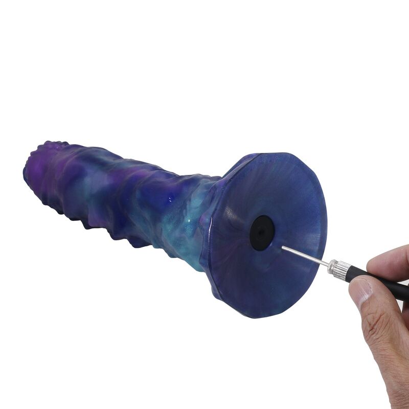 POWER MONSTERS - DUSKWALKER SENTINEL TRICOLOR INFLATABLE FANTASY SILICONE DILDO 23 CM Ø 5 CM · Dildo & Stimulatoare (imaginea 5)