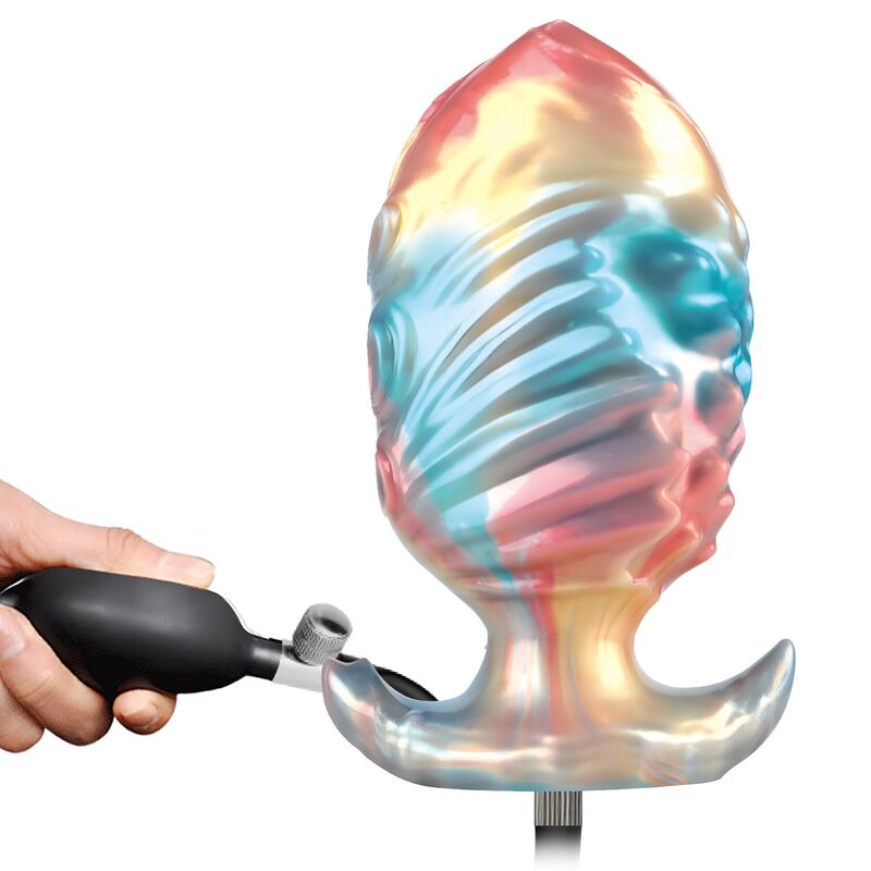 Power Monsters-Ebon Leviathan Dop Anal Gonflabil 18 cm 10 POWER MONSTERS - EBON LEVIATHAN TRICOLOR INFLATABLE FANTASY ANAL PLUG 18 CM · Jucarii Anale (imaginea 10)
