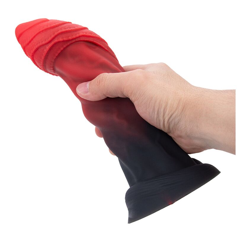 POWER MONSTERS - INFERNAL GOLIATH BICOLOR FANTASY SILICONE DILDO 25 CM Ø 6 CM · Dildo & Stimulatoare (imaginea 7)