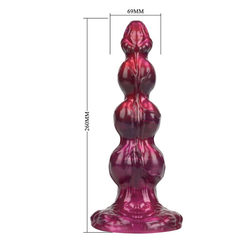 Power Monsters-Primal Beastlord Dildo Fantasy 26 cm Roz 5 POWER MONSTERS - PRIMAL BEASTLORD PINK TRANSLUCENT FANTASY SILICONE DILDO 26 CM Ø 5 CM · Dildo & Stimulatoare (imaginea 5)
