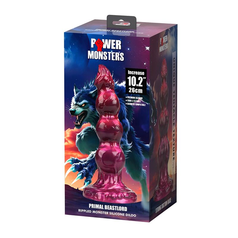 Power Monsters-Primal Beastlord Dildo Fantasy 26 cm Roz 6 POWER MONSTERS - PRIMAL BEASTLORD PINK TRANSLUCENT FANTASY SILICONE DILDO 26 CM Ø 5 CM · Dildo & Stimulatoare (imaginea 6)