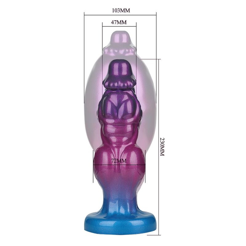 Power Monsters-Rift Titan Dildo Gonflabil 24 cm 7 POWER MONSTERS - RIFT TITAN BICOLOR INFLATABLE FANTASY SILICONE DILDO 24 CM Ø 5 CM · Dildo & Stimulatoare (imaginea 7)