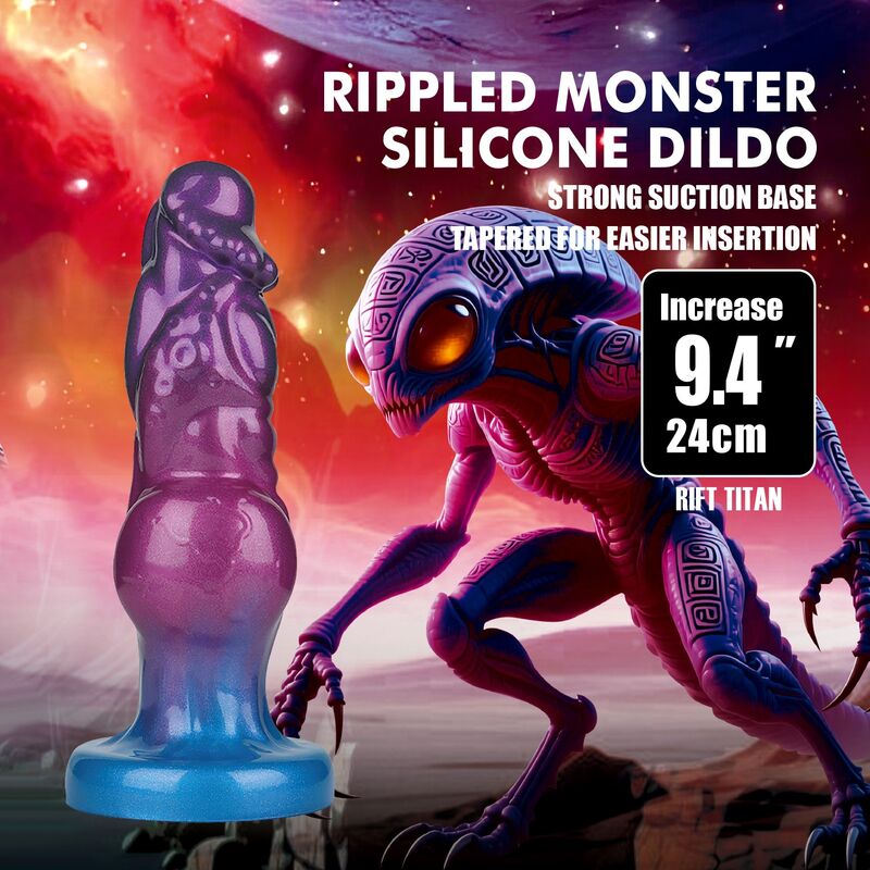Power Monsters-Rift Titan Dildo Gonflabil 24 cm 4 POWER MONSTERS - RIFT TITAN BICOLOR INFLATABLE FANTASY SILICONE DILDO 24 CM Ø 5 CM · Dildo & Stimulatoare (imaginea 4)