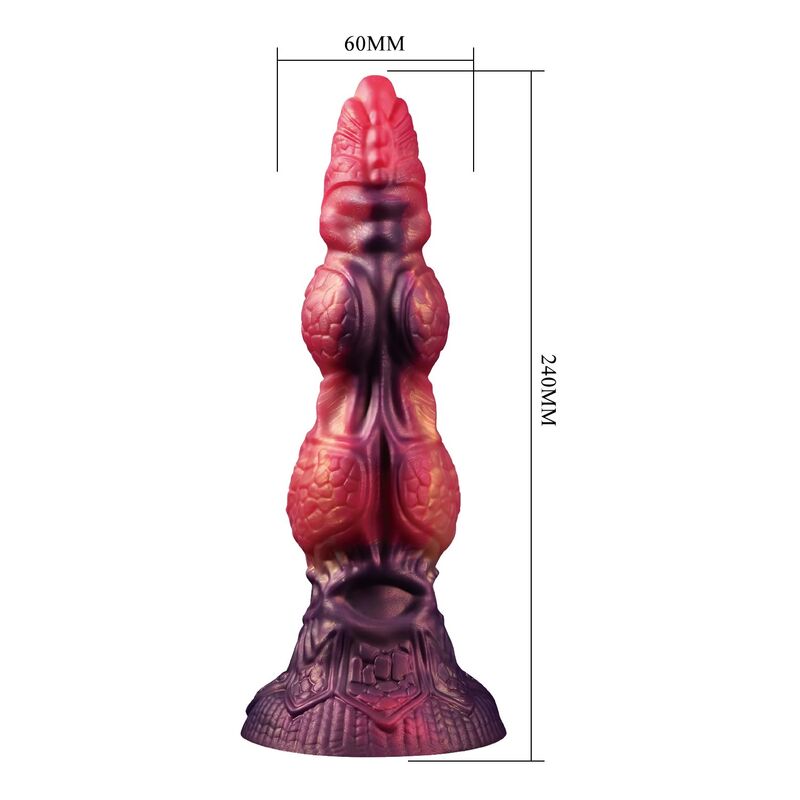 Power Monsters-Savage Beastlord Dildo Fantasy 24 cm 2 POWER MONSTERS - SAVAGE BEASTLORD TRICOLOR FANTASY SILICONE DILDO 24 CM Ø 5 CM · Dildo & Stimulatoare (imaginea 2)