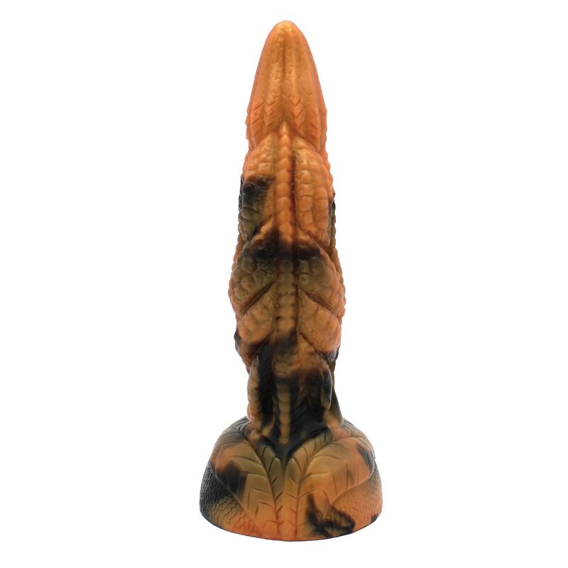 POWER MONSTERS - TYRANNOSAURUS BICOLOR FANTASY SILICONE DILDO 20.5 CM Ø 5 CM · Dildo & Stimulatoare (imaginea 4)
