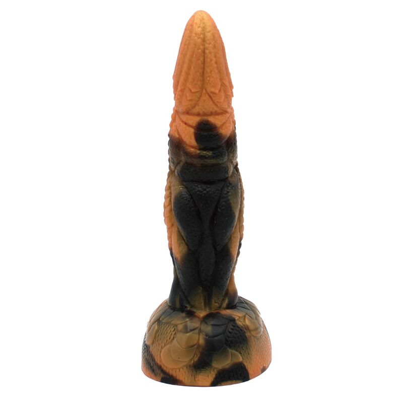 POWER MONSTERS - TYRANNOSAURUS BICOLOR FANTASY SILICONE DILDO 20.5 CM Ø 5 CM · Dildo & Stimulatoare (imaginea 5)