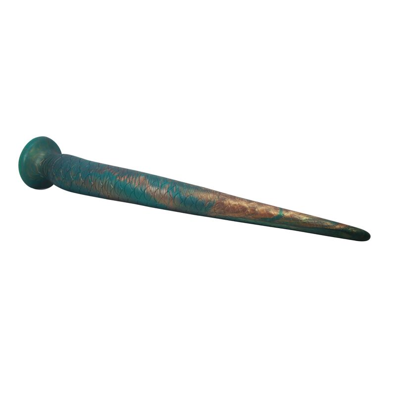 Power Monsters-Wildwyrm Tail Dildo Fantasy 47 cm 4 POWER MONSTERS - WILDWYRM TAIL BICOLOR FANTASY SILICONE DILDO 47 CM Ø 4 CM · Dildo & Stimulatoare (imaginea 4)