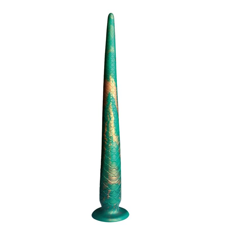 POWER MONSTERS - WILDWYRM TAIL BICOLOR FANTASY SILICONE DILDO 47 CM Ø 4 CM · Dildo & Stimulatoare