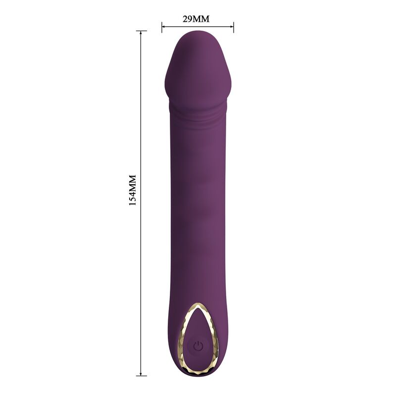 PRETTY LOVE - AMARA RECHARGEABLE VIBRATOR 10 FUNCTIONS PURPLE · Vibratoare (imaginea 9)