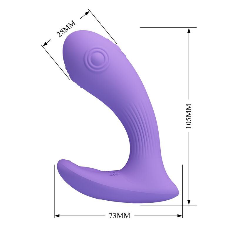 Pretty Love-Andromeda Vibrator cu Împingere și Vibrații Mov 3 PRETTY LOVE - ANDROMEDA RECHARGEABLE DUAL STIMULATION VIBRATOR PURPLE · Vibratoare (imaginea 3)