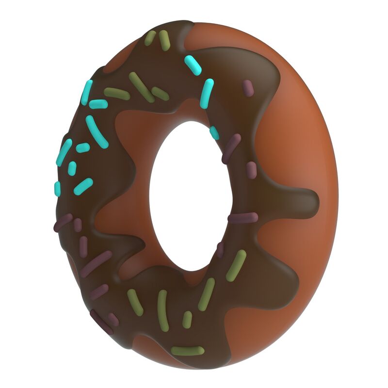 Pretty Love-Super Donut Inel pentru Penis din Silicon 6 PRETTY LOVE - SUPER DONUT PENIS RING BROWN · Inele & Mansoane Penis (imaginea 6)