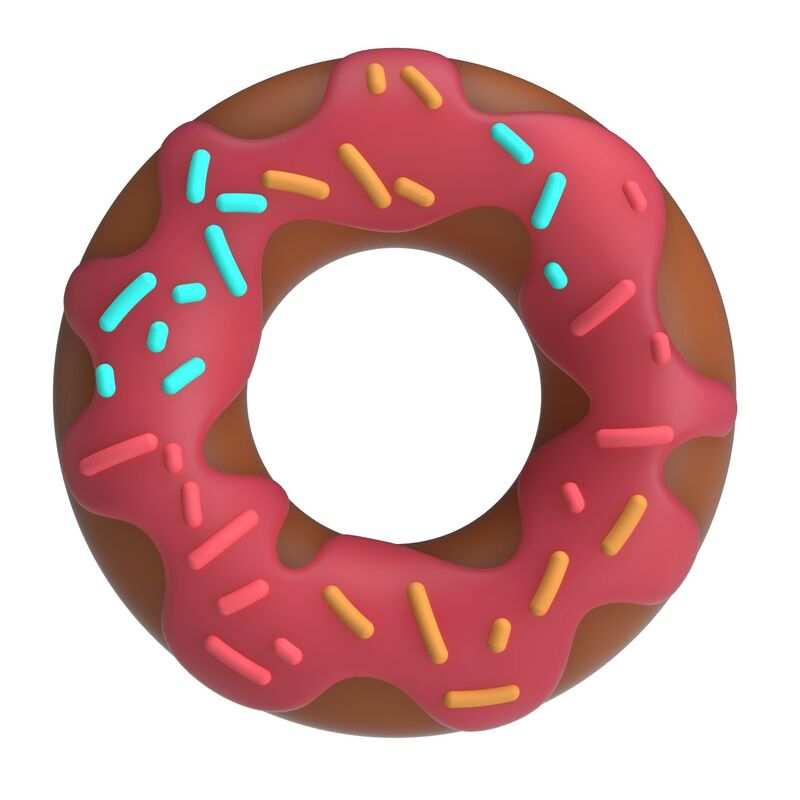 Pretty Love-Super Donut Inel pentru Penis din Silicon 8 PRETTY LOVE - SUPER DONUT PENIS RING PINK · Inele & Mansoane Penis