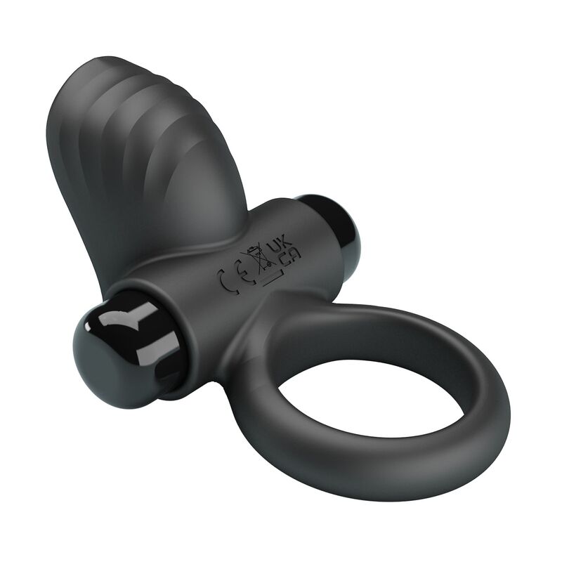 PRETTY LOVE - ADRIEN VIBRATING PENIS RING 10 FUNCTIONS BLACK · Inele & Mansoane Penis (imaginea 7)