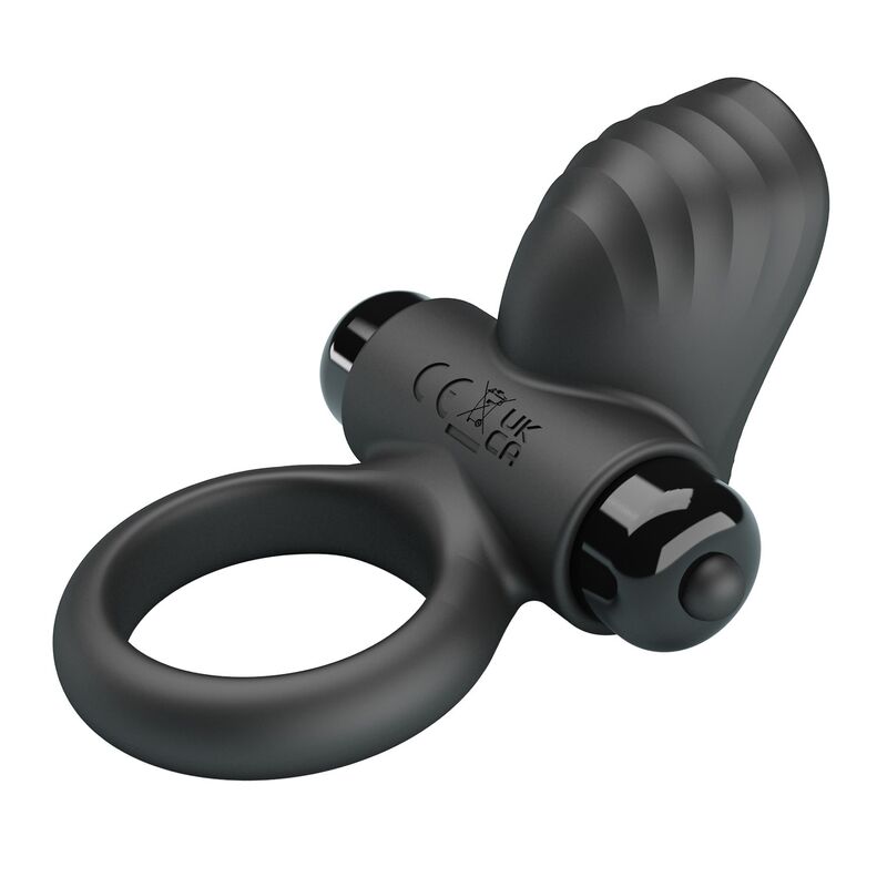 PRETTY LOVE - ADRIEN VIBRATING PENIS RING 10 FUNCTIONS BLACK · Inele & Mansoane Penis (imaginea 6)