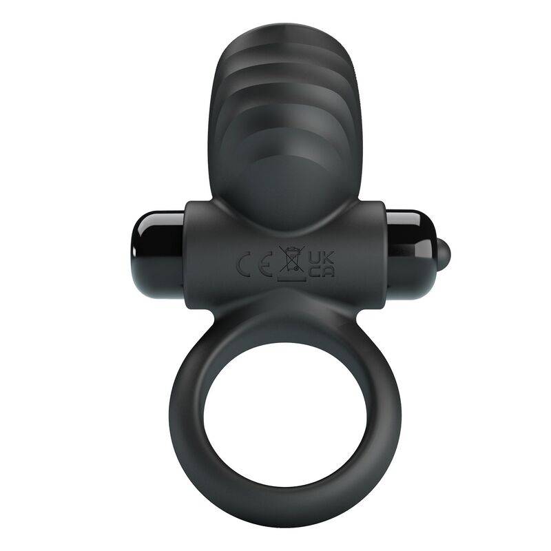 PRETTY LOVE - ADRIEN VIBRATING PENIS RING 10 FUNCTIONS BLACK · Inele & Mansoane Penis (imaginea 3)